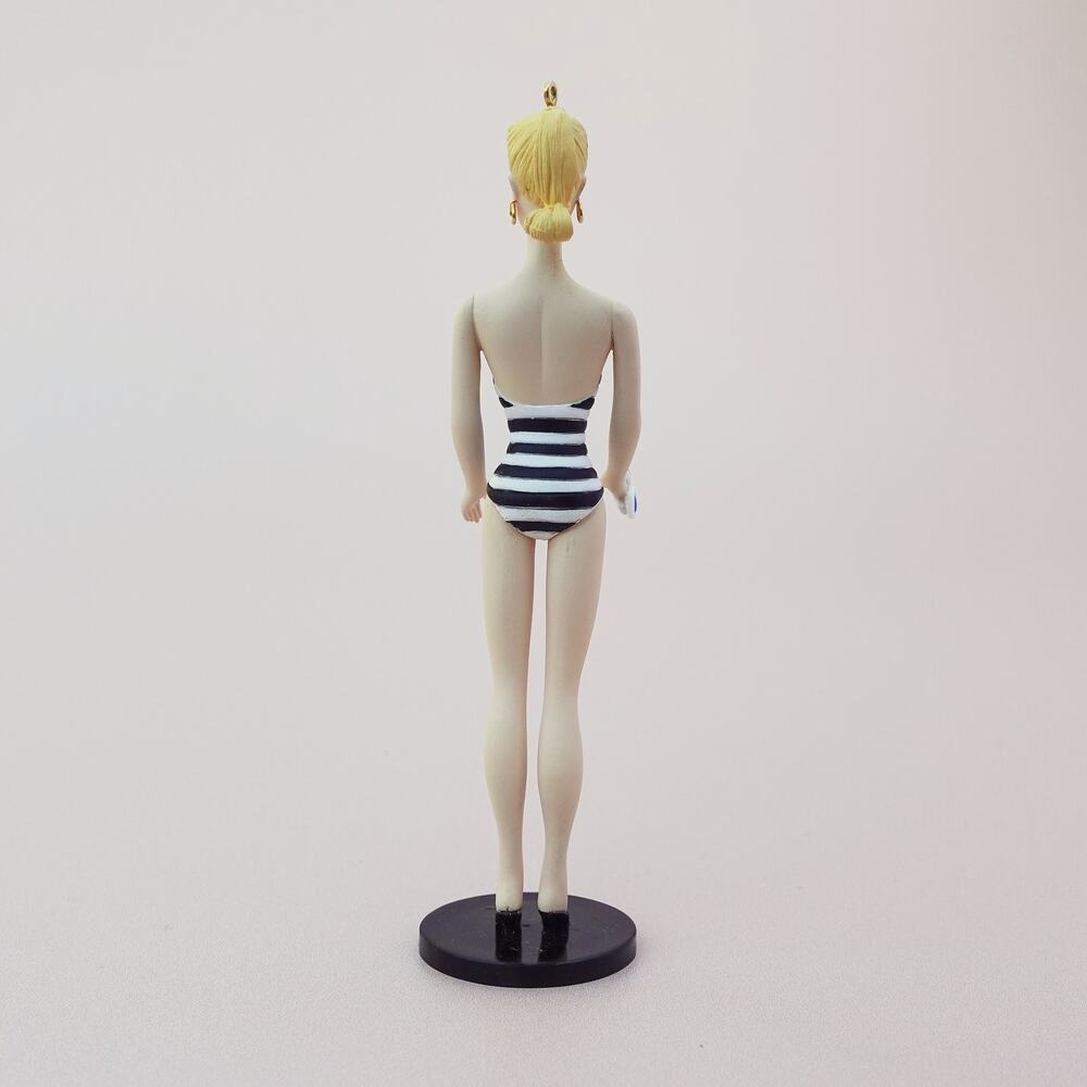Beach Barbie 1959 Debut 1994 Hallmark Christmas Ornament #1 Black White Swimsuit - Picture 7 of 9